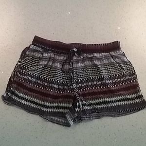 Multi Colored Silky Material Shorts